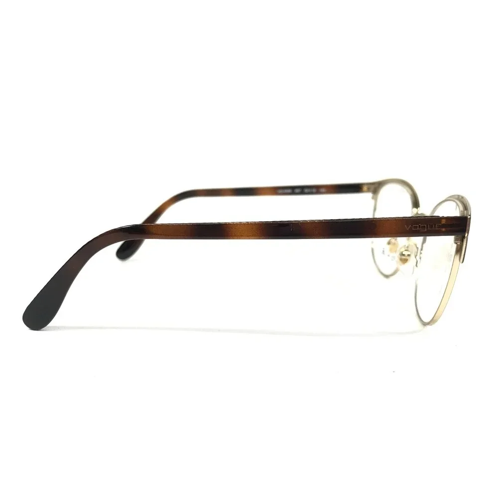 Vogue Eyeglasses Frames VO4088 997 Brown Tortoise Gold Cat Eye 52-18-140